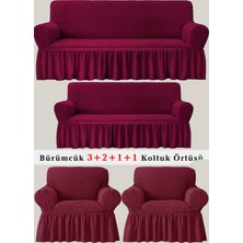 Bürümcük Koltuk Örtüsü, Kanepe, Çekyat Örtüsü, Koltuk Kılıfı 3 2 1 1 Takım