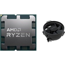 Ryzen 5 7500F Am5 3.7 Ghz 32 MB 65 W Tray+Fan (Kutusuz, Soğutuculu) Mpk Işlemci