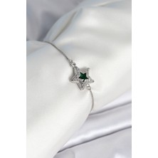 Skygo Yıldız Model Asansörlü Gümüş Renk Kadın Bileklik - TJ-BB8014