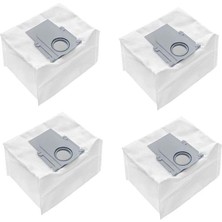 Robot Süpürge ile Uyumlu 4'lü Toz Torbası, Q5 Pro, Q7 Max Plus, Q8 Max, S8 Plus, Q Revo S ile Uyumlu