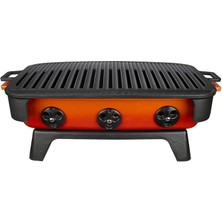 Döküm Mangal, Alt Stand, Gövde, Kömür Teli ve Üst Izgara Dahil, 36X45 Cm, Turuncu