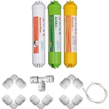 Post Karbon - Alkali - Mineral 3'lü Su Arıtma Filtresi (Tüm Cihazlarla Uyumludur)