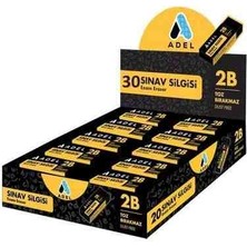 Adel 30LU Kutu Küçük Boy Siyah Sınav Silgisi
