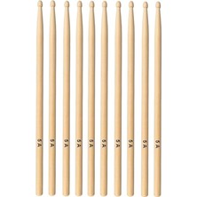 Baget - Davul - 5 Çift Bateri Bageti Drumsticks 5A Pürüzsüz Yüzey