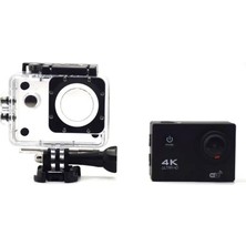 Skygo 4K Ultra HD Wifi Su Geçirmez Aksiyon Kamerası Siyah AC-01 59,1x29,8x41 mm Boyut