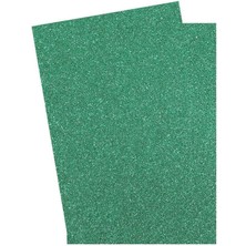 Yeşil Simli Eva 50X70 cm 2 Adet Simli Eva Süngeri Okul Kreş Anasınıfı Elişi Etkinlikleri