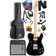 TLX-60BK-50AMP Telecaster Maple Klavye Hh 50W Amfili Elektro Gitar Seti