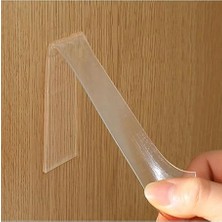 Çift Taraflı Nano Bant Süper Güçlü Şeffaf Çift Taraflı Bant 2cm 3 Metre