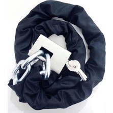 Pearl Shop Caro 1.2 Metre 10 mm Kalınlığında Motorsiklet Zincir Çelik Kilit Scooter Motor Kilidi