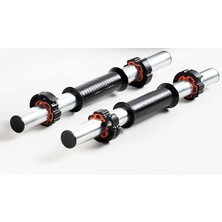 Pearl Shop 2 Adet 40 cm Krom Dambıl Barı+ 4 Adet Özel Sıkıştırma Aparatı