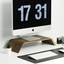 Wood Doğal Ahşap Bilgisayar Monitörü Yükseltici Stant ve Ekran Yükseltici 55X9OF17