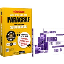 Benim Hocam Yayınları 2026 Ags-Kpss-Ales-Dgs Ezberbozan Paragraf Video Çözümlü Soru - 2026 Kpss Türkçe Ders Notları