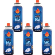 Pearl Shop Golf 5 Li Gaz Kartuşu Set Beşli Pürmüz Gazı 5 Adet 227 gr Kamp Gazı Kartuş Seti Kamp Ocağı