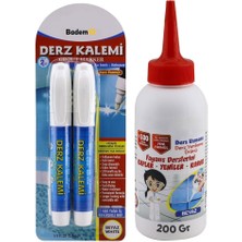 Pearl Shop Derz Kalemi Derz Dolgu Yenileme Hızlı Kuruyan Su Bazlı Kokusuz Kalıcı Fayans Yenileme Kalem 3'lü Set