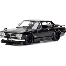 253203004, Hızlı ve Öfkeli 1971 Nissan Skyline 1:24, Die-Cast( Metal ), Açılabilir Bagaj Kaput ve Kapılar, Fast &amp; Furious 1971 Nissan Skyline