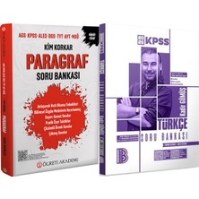 Benim Hocam Yayınları 2026 Kim Korkar Paragraf Soru Bankası Ags Kpss Ales Dgs Tyt Ayt Msü - 2026 Kpss Türkçe Tamamı Çözümlü Soru Bankası