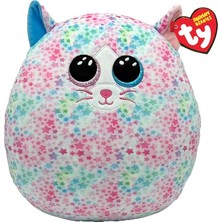 Squishy Beanies - Emma Çok Renkli Yıldız Kedi Yumuşak Peluş Yastık, Glitter Gözlüklü Peluş Yastık, Gençler ve Yaşlılar Için Hediye Fikri, Hepsi Toplanacak - 22 cm - T39264