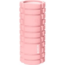 Unisex Tırtıklı Foam Roller Fr 3304, Açık Pembe Yüksek Yoğunlukta Orta Sert Deluxe Masaj Köpüğü Pilates Masaj Rulosu
