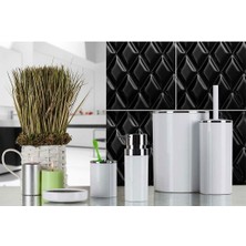 Matmel Lenox 5'li Banyo Aksesuar Seti - Beyaz