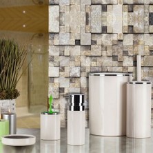 Matmel Lenox 5'li Banyo Aksesuar Seti - Bej