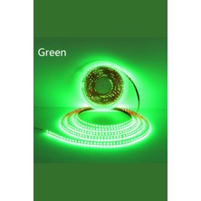 Demir Led 220 Volt Şerit LED Dim Edilebilir 10 cm De Bir Kesilebilir Yeşil IP20 Şerit LED (10 Metre)