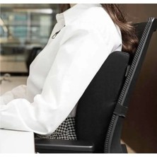 Visko Ortopedik Sandalye Bel Minderi Sırt Dayama Yastık Koltuk Minderi Bel Destek Yastık Ofis