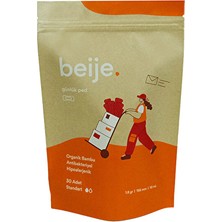 beije Organik Bambu Standart Ped 30'lu Hipoalerjenik ve Antibakteriyel Özellikte İnce Yapı