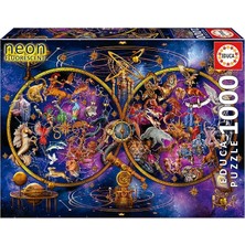 1000 Parça Takımyıldızları Neon Karanlıkta Parlayan Puzzle - 19561 - Constellations
