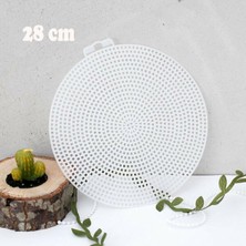 Çanta Kanvas Yuvarlak Büyük Boy (28 Cm)