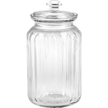 Pearl Shop Viva Dose 2.5 L, Cam, Şeffaf, 13,5 x 13,5 x 26 cm