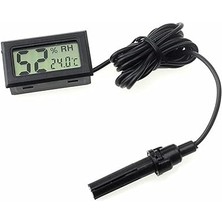 Nem Sıcaklık Ölçer Ekran Dijital Termometre Kuluçka Sera Depo Ev Oda Ofis Medikal Panel Montaj Kutu