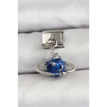 Dktt 316L Çelik Sallantılı Satürn Model Gümüş Renk Nomination Charm - TJ-BC1470