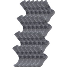 Hrnzafer Tekstil 24’lü Erkek Pamuklu Ekose Uzun Çorap – Ter ve Koku Önleyici