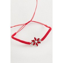 Bijuteri Net Papatya Makrome Örgülü Bileklik