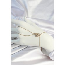 Dktt 316L Çelik Zincirli Gold Renk Kalp Figürlü Şahmeran - TJ-SN660