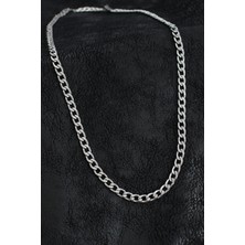 Dktt 316L Çelik Kalın Klasik Zincir Model Gümüş Renk Erkek Kolye - TJ-ERK1398