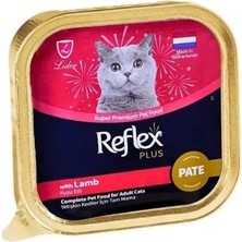 Butik Reflex Plus Pate Kuzu Etli Yetişkin Konserve Kedi Maması 85 gr