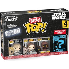 Bitty Pop! Star Wars – Luke Skywalker™, Obi-Wan Kenobi™, Jawa™ ve Sürpriz Mini Gizem Figürü – 2,2 cm Koleksiyon – Istiflenebilir Raf Dahil, Hediye Fikri