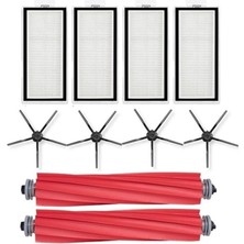 Siyah Set 10 Parça Roborock Q7 Max Ultra Set, Roborock Q7 Max Q7 Max+ Ultra Plus ile Uyumlu
