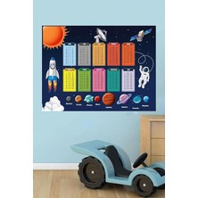 Major Selection Eğitici Gezegenler ve Çarpım Tablosu Duvar Sticker Duvar Kağıdı Çocuk Odası