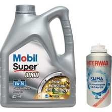 Super 3000 Xe 5W30 Motor Yağı 4 L + 03047 Interwax Klima Temizleyici