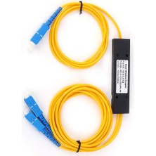 Anunnaki 1x2 Plc Fiber Optik Splitter Sc/upc Coupler G652D Ftth Olt Onu Optik Kablo Bölücü Modül Mavi Ayırıcı