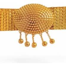 Hg.Aksesuar Kadın 22 Ayar Altın Kaplama Kemer