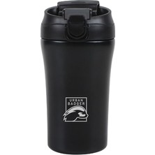 Badger Pipetli Kapaklı Siyah Çelik Termos 380 Ml, Dayanıklı Kamp Ekipmanları, Kamp Aksesuarları, Açık Hava Sporları, Doğa Sporları, Yürüyüş, Kamp Mutfağı, Kamp Malzemeleri