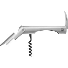 Sommelier Garson Tipi Tirbuşon, Paslanmaz Çelik, Metalik Gri