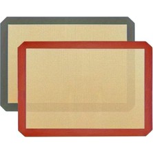 2 Adet Kendiliğinden Yağlı Pişirme Matı Yanmaz Yapışmaz Yıkanabilir Fırın Matı 40X30