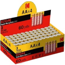 Aa Pil Super Heavy Duty Çinko Karbon Kalem Pil 60 Adet