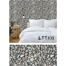 Skygo Çakıl Taşı Desenli Yapışkanlı Kaplama Kağıdı  Büyük Boy 3 Metre