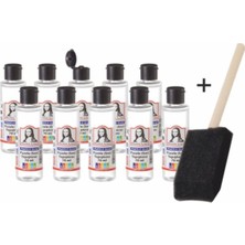 10 Ad x 70 ml Puzzle Yapıştırıcı + Dağıtıcı Sünger Fırça