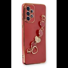 Joy Tekno Samsung Galaxy A73 5g Kılıf Esila Silikon - Kırmızı